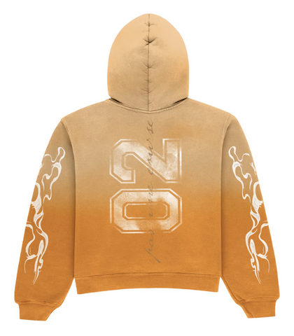 Visionary Club "ORANGE CREAM" BOXY OVERSIZED ZIP UP JACKET