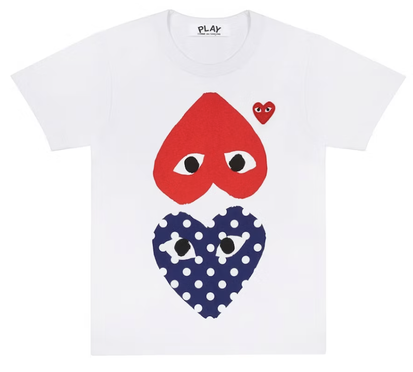 CDG Polka Dot Upside Down Tee