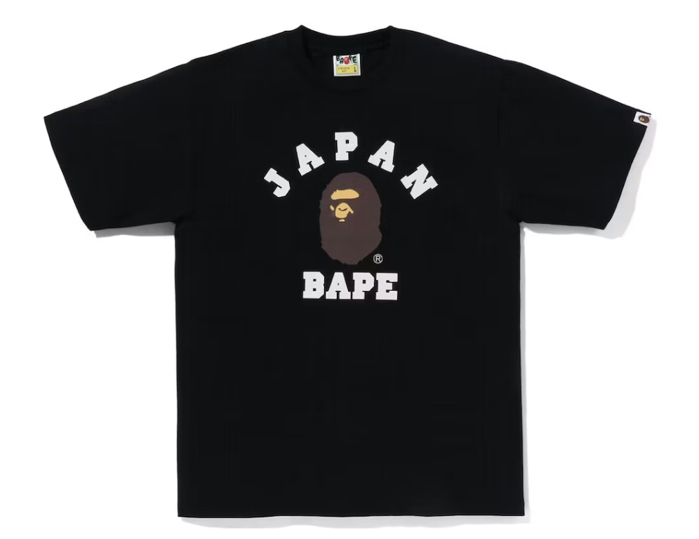 BAPE Japan College City Black Tee