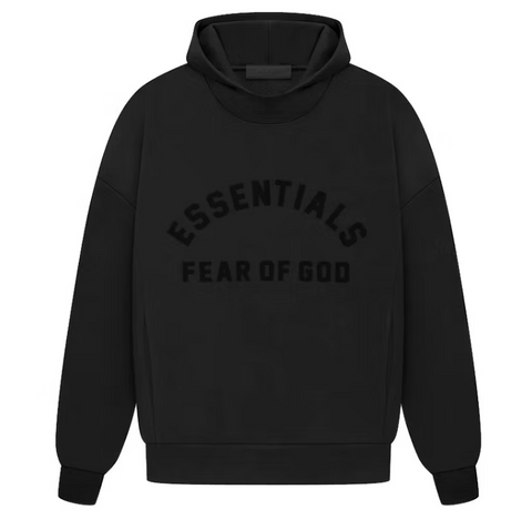 Fear of God Essentials Arch Logo Hoodie Jet Black