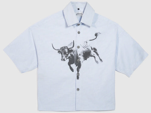 Effemme Bull Sky Button Down Shirt