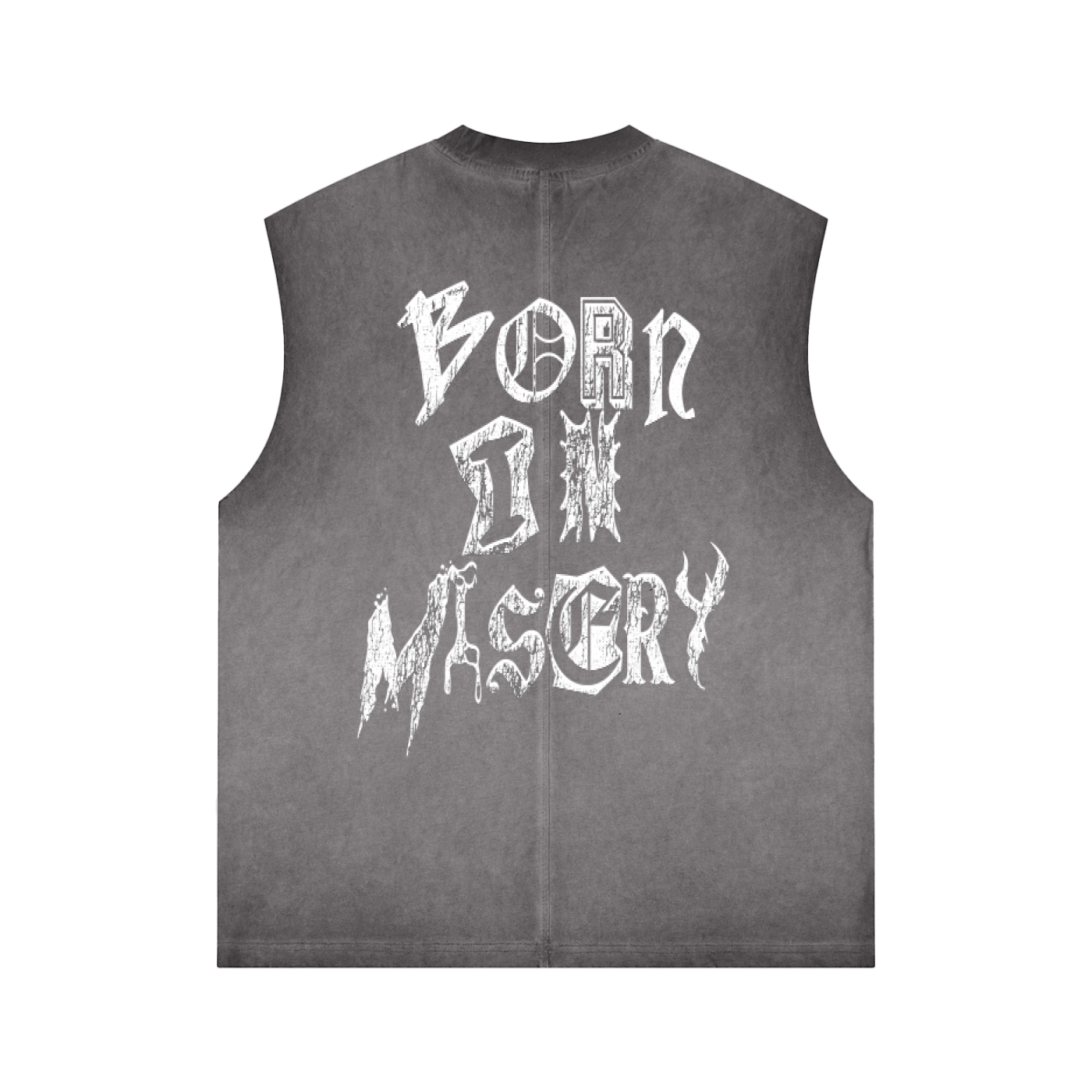 Solace Creature Grey Wash Sleeveless Tee