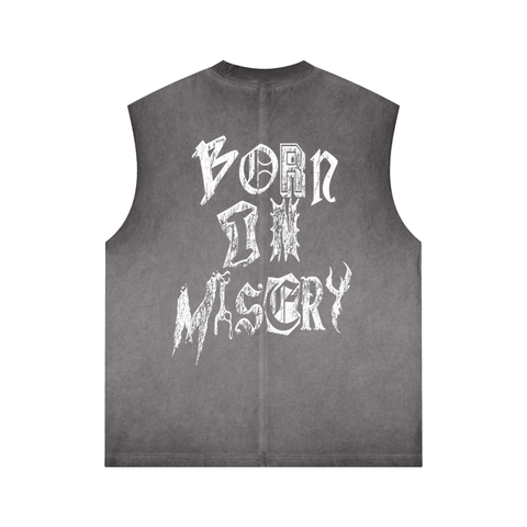 Solace Creature Grey Wash Sleeveless Tee