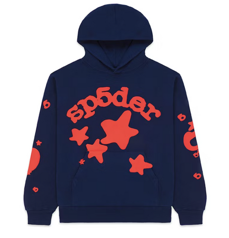 Sp5der Beluga Hoodie Navy