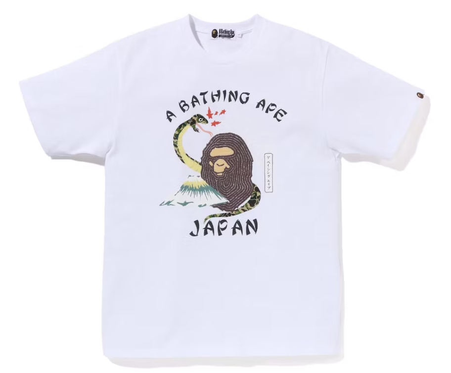 BAPE Japanese Culture White Tee