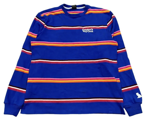 October's Very Own OVO Men's Striped Sweatshirt Pre-Owned