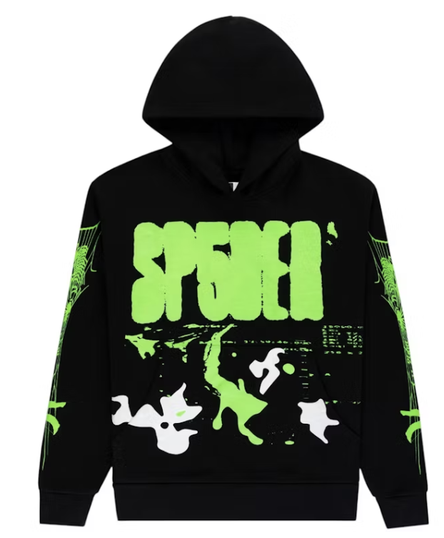 Sp5der X-Ray Hoodie Black/Green