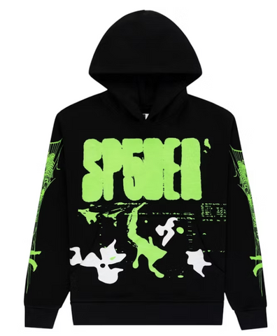 Sp5der X-Ray Hoodie Black/Green