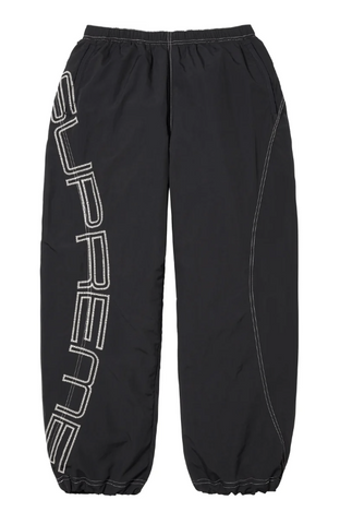Supreme Spellout Embroidered Track Pant Black