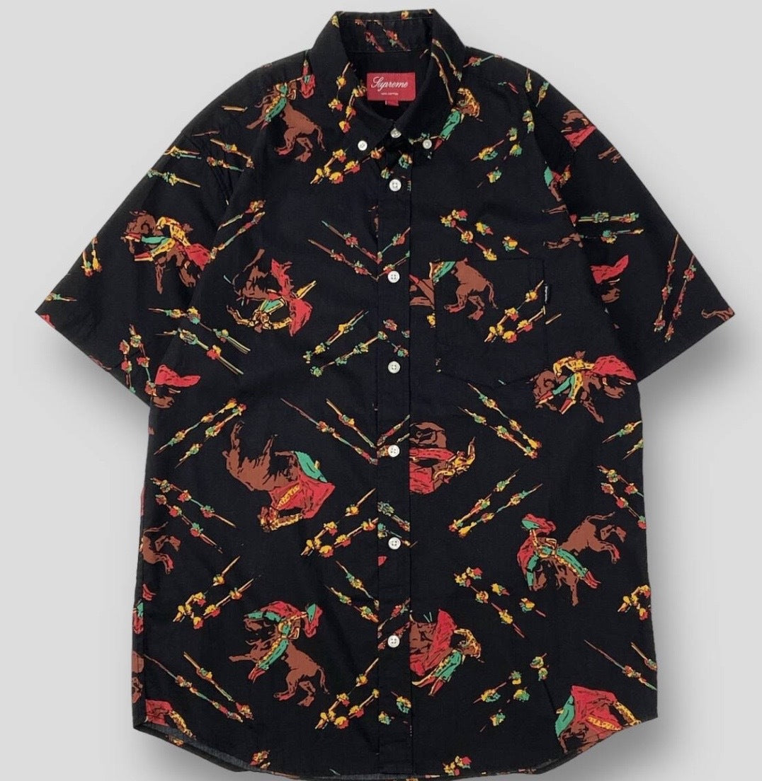 Supreme Rodeo Button Down Black Shirt Pre-Owned