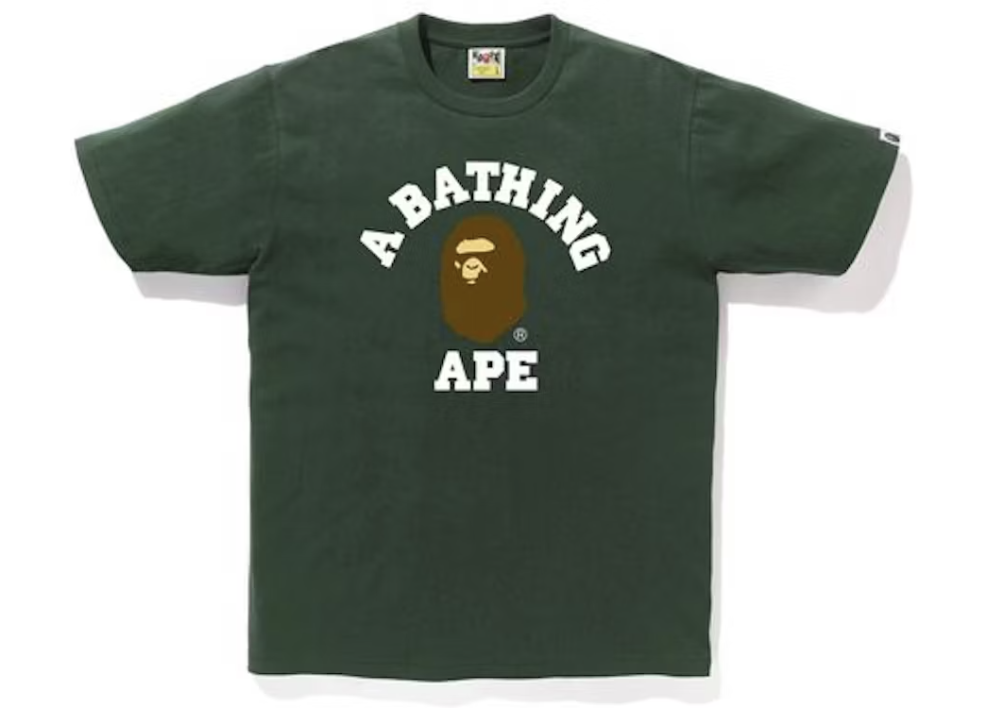 BAPE College Tee Green Tee