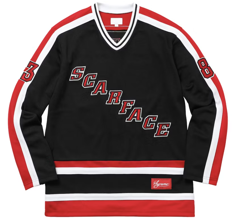 Supreme Scarface Hockey Jersey Black