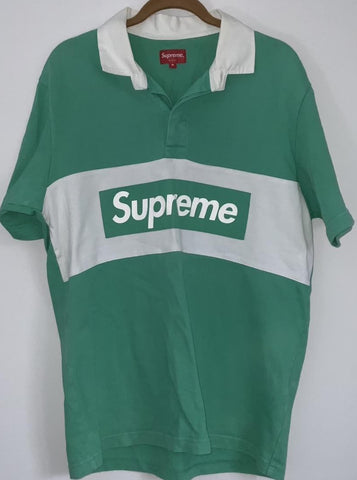 Supreme Green Box Logo Rugby SS16 Pre-Owned