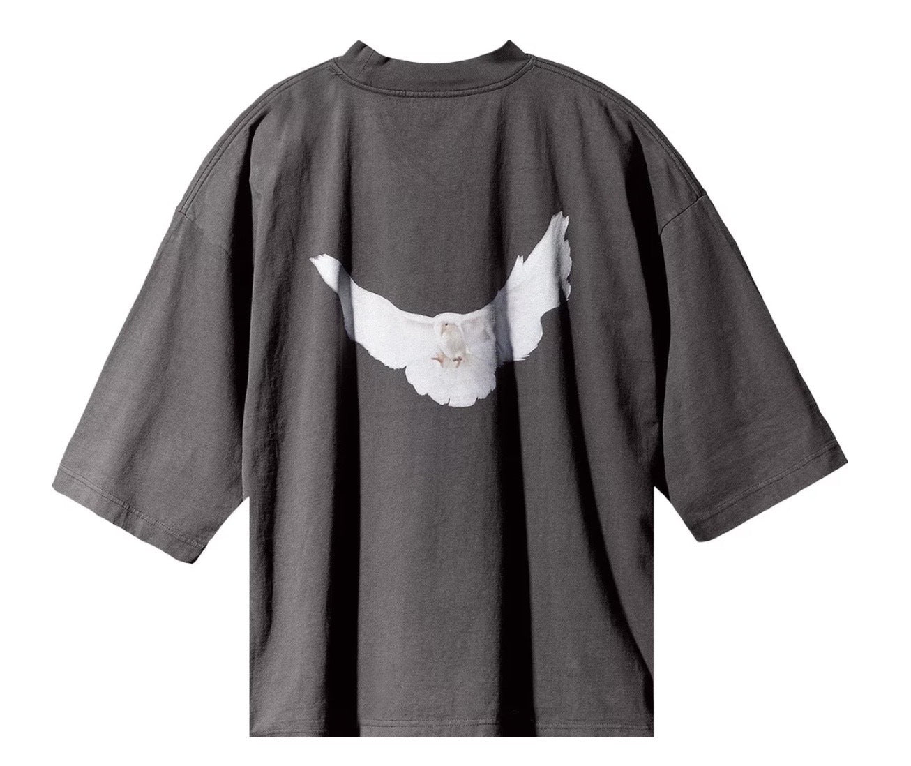 Yeezy Gap Engineered by Balenciaga Dove 3/4 Sleeve Washed Grey Tee