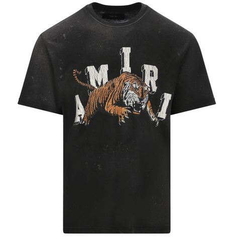 AMIRI Tiger Collegiate Black Tee