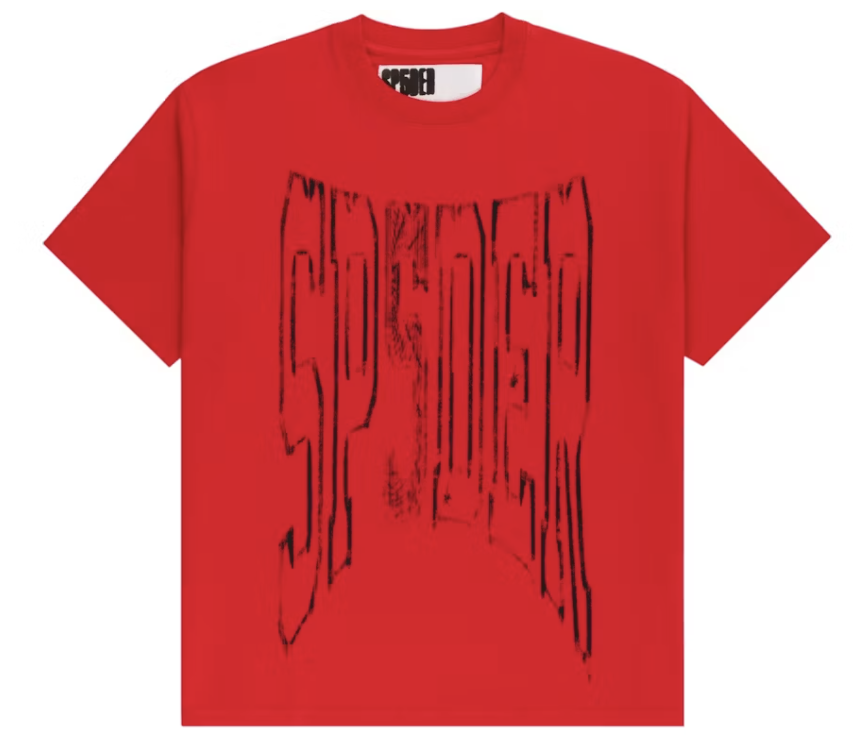 Sp5der Diffused Collegiate Tee Red