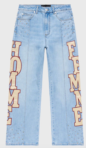 Homme Femme Superstar Denim Blue