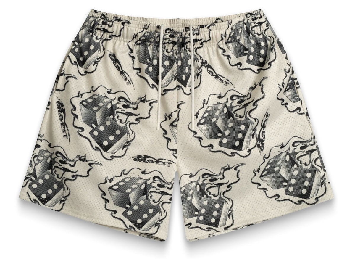 Bravest Studios Cream Dice Shorts