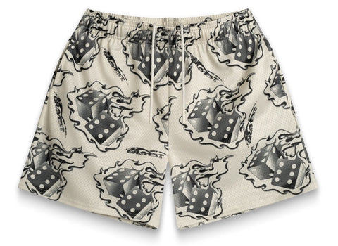 Bravest Studios Cream Dice Shorts