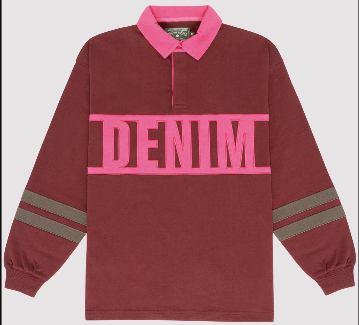 Denim Tears Down by the Tears Rugby Burgundy