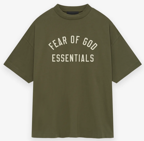 Fear of God Essentials Heavy Jersey Crewneck Tee Military