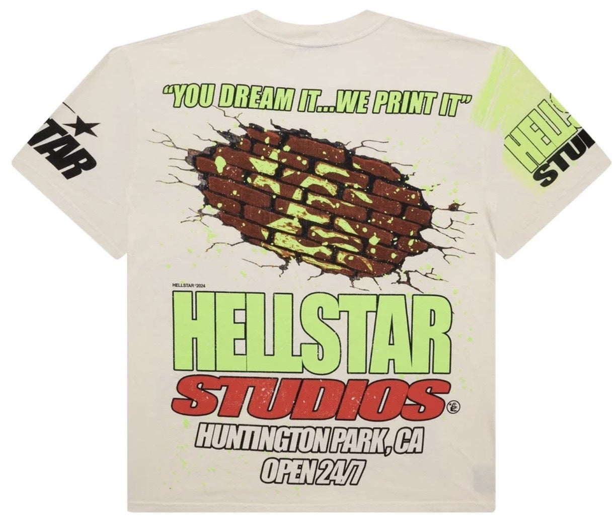 Hellstar Studios Brick Wall T-Shirt 'White'