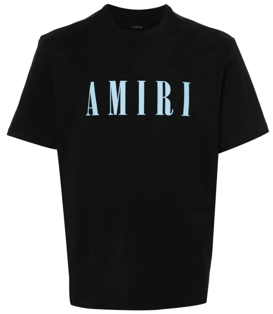 AMIRI Blue Core Black Tee Pre-Owned