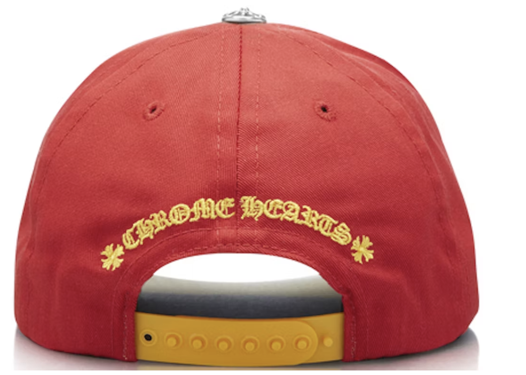 Chrome Hearts CH Silver Button Hat Red/Yellow