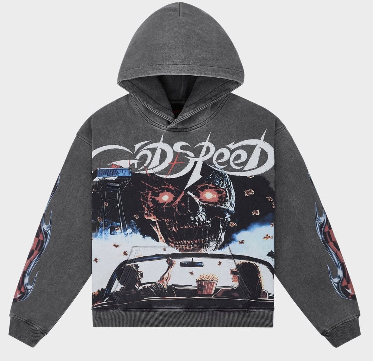 Godspeed Drive in Hoodie (Grey Wash)