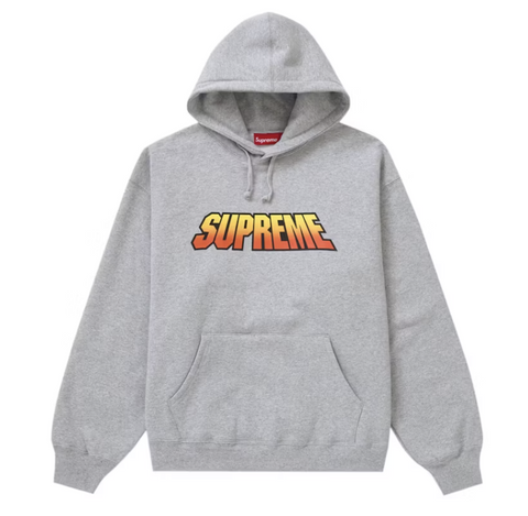 Supreme Gradient Hooded Sweatshirt Heather Grey