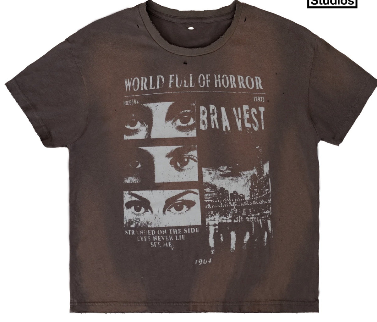 Bravest Studios Horrors Vintage Tee Black