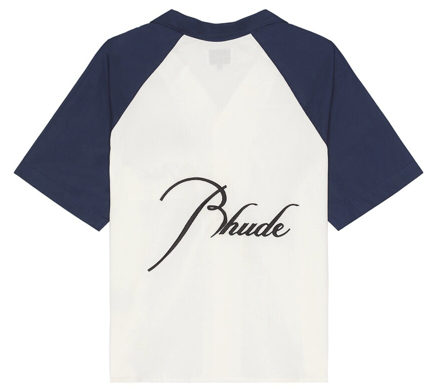 RHUDE Navy Raglan Button Up Pre-Owned