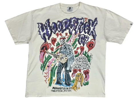 Warren Lotas "Woodstock" Cream Tee