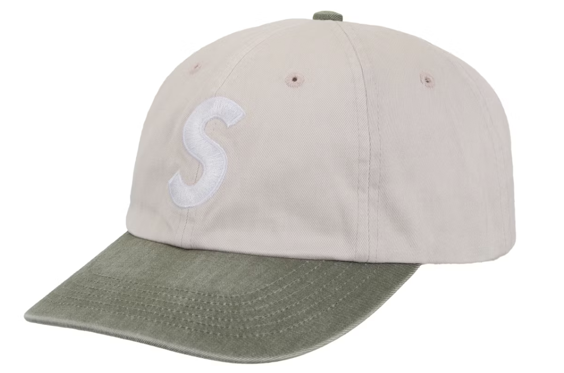 Supreme Pigment Coated 2-Tone S Logo 6-Panel Pink