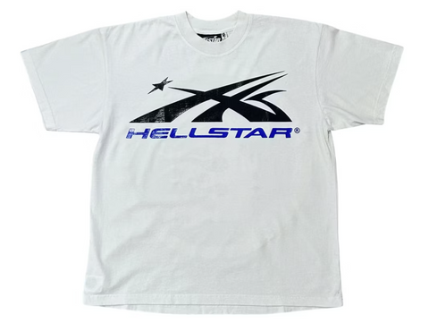 Hellstar Gel Sport Logo Tee White/Blue