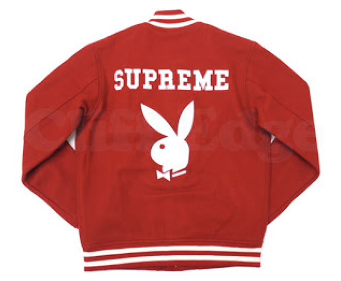 Supreme x Playboy 2011 Red Varsity Jacket Pre-Owned