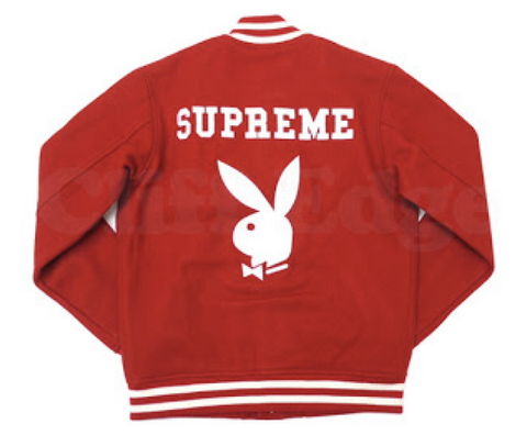 Supreme x Playboy 2011 Red Varsity Jacket Pre-Owned