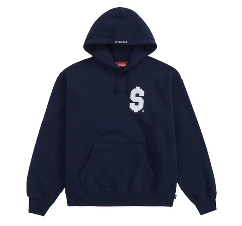 Supreme $ Hooded Sweatshirt Navy