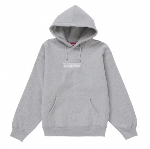 Supreme Box Logo Hooded Sweatshirt (FW24) Heather Grey