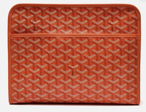 Goyard Jouvence Toiletry Bag GM Orange Lightly Used