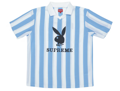 Supreme Playboy Soccer Jersey Light Blue Pre-Owned