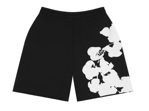 Denim Tears Biggie Cotton Wreath Sweat Shorts Black