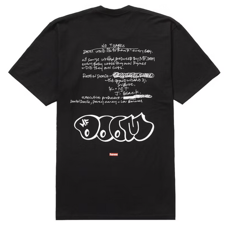 Supreme MF Doom Black Tee