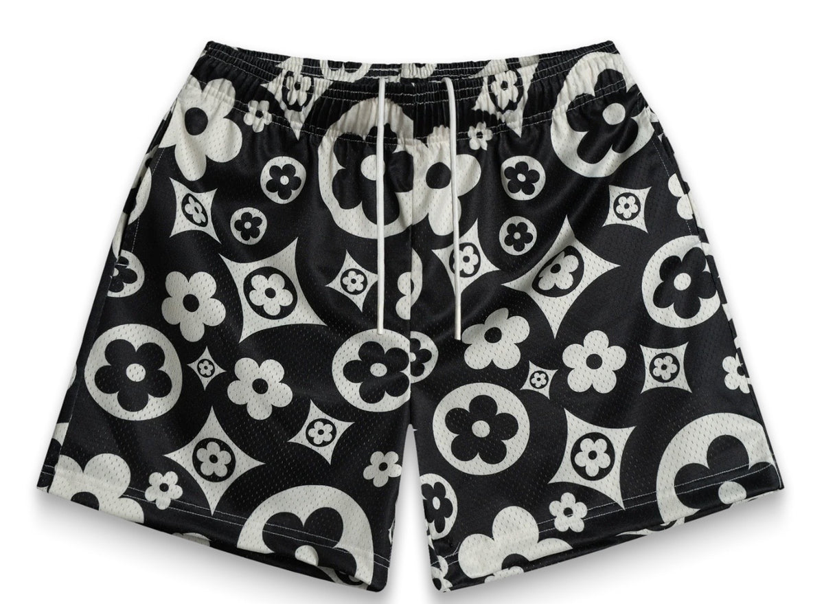 Bravest Studios Flower Shorts Black Cream