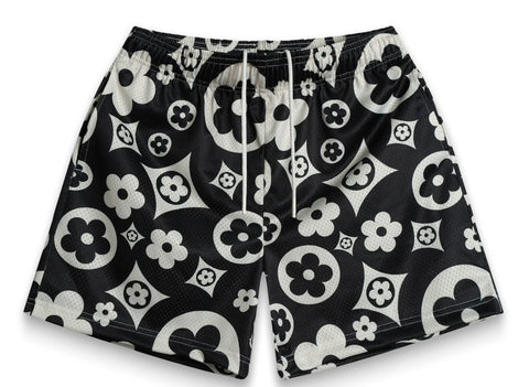 Bravest Studios Flower Shorts Black Cream