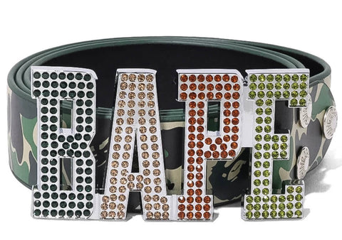 BAPE Green Camo Belt