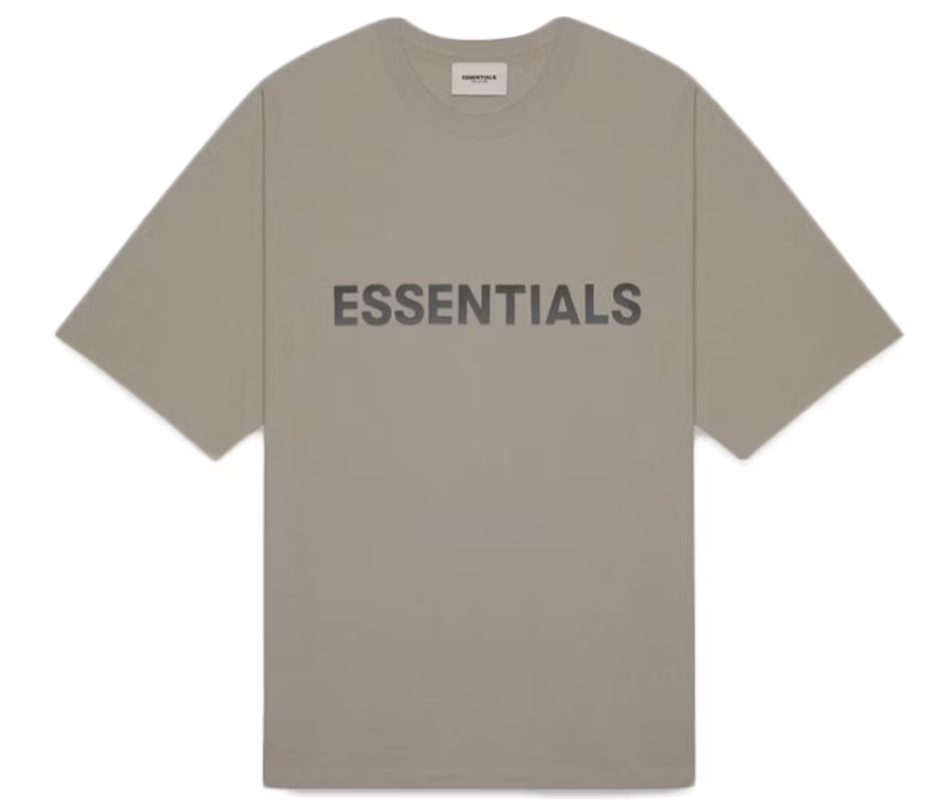 Fear of God Essentials Boxy Tee Applique Logo Taupe