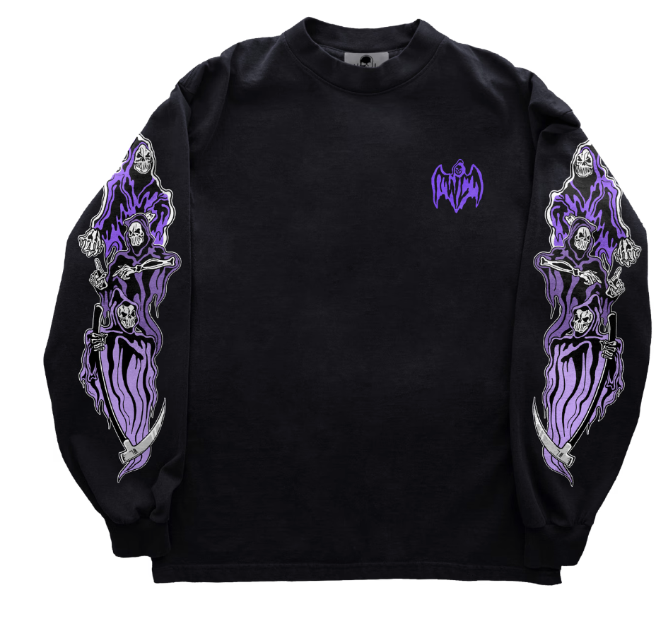 Warren Lotas Three Reaper Longsleeve - Purple