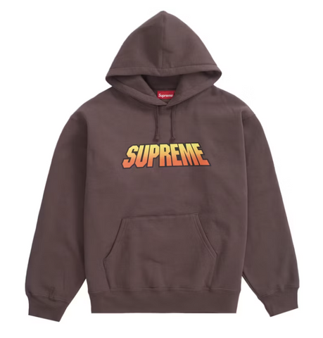 Supreme Gradient Hooded Sweatshirt Brown