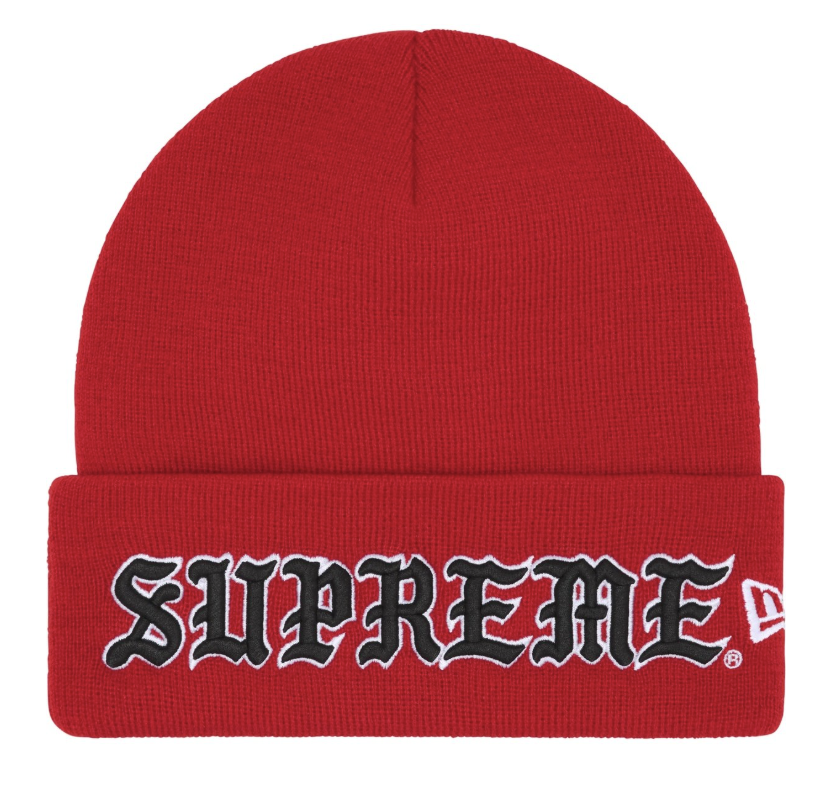 New Era® Old English Beanie Red